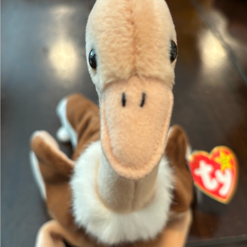 TY Beanie Baby Ostrich Plush Toy with Errors